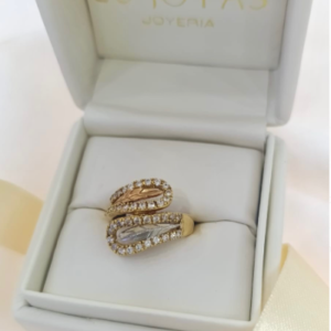 Anillo en oro 18k circones