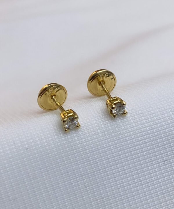 Topos de oro, con diamantes naturales