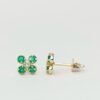 Topos en Oro 18k con Esmeralda y Diamante