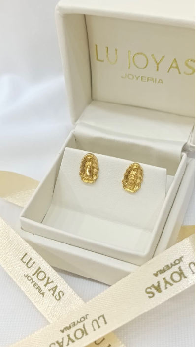 Topos en oro 18k Virgen Guadalupe